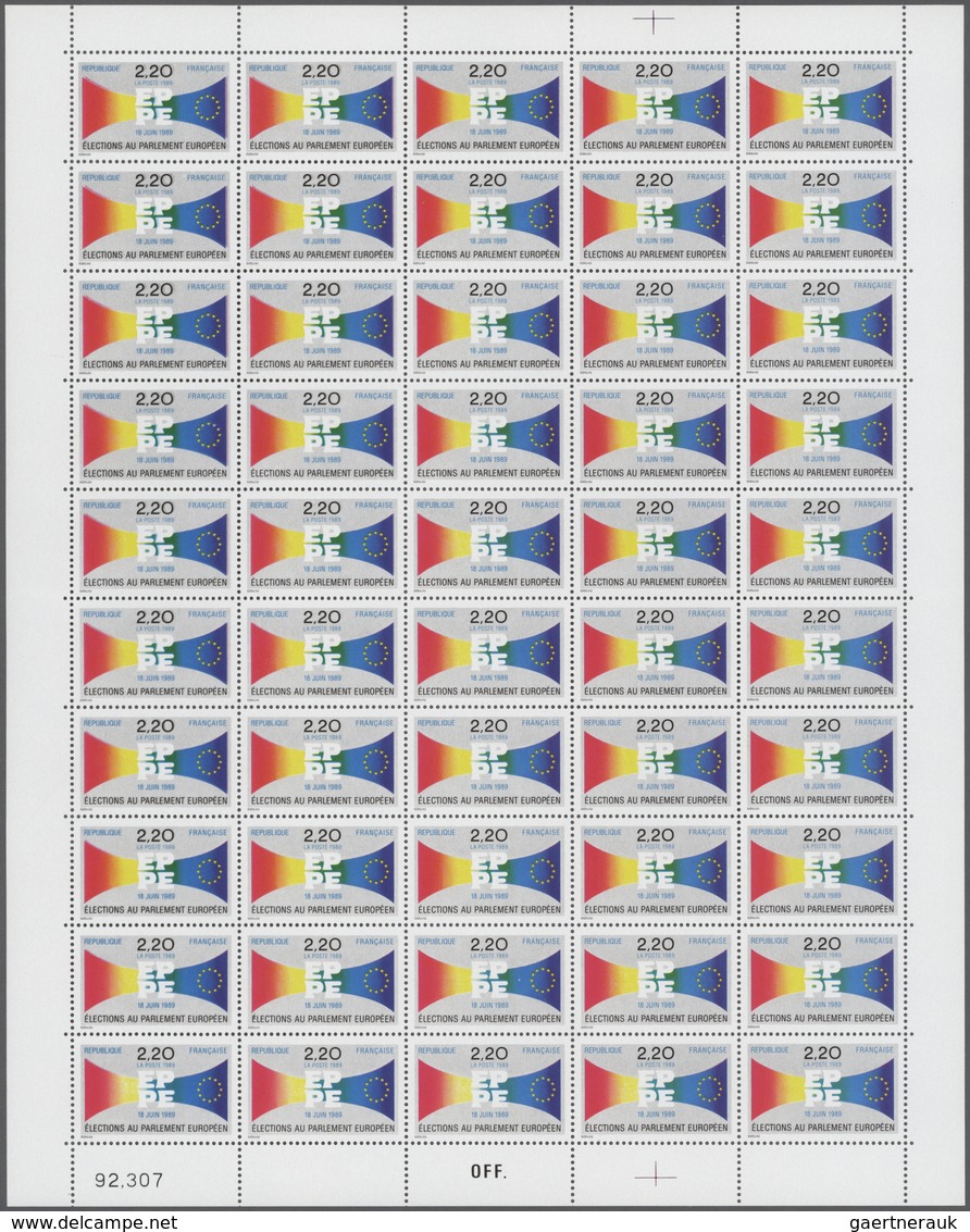 Frankreich: 1989, 2.20fr. "3rd Elections For The European Parliament", Lot Of 229 Stamps (four Compl - Collections