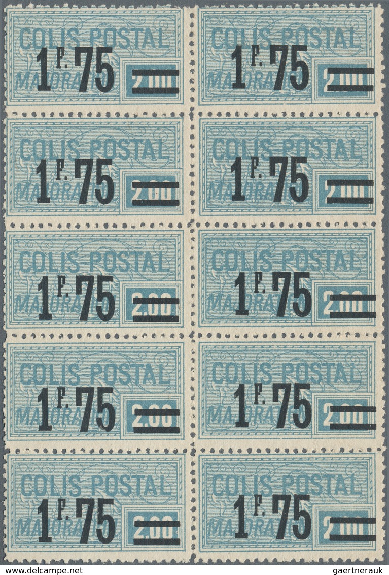 Frankreich - Postpaketmarken: 1901/1945 (ca.), accumulation with hundreds of stamps incl. a nice par