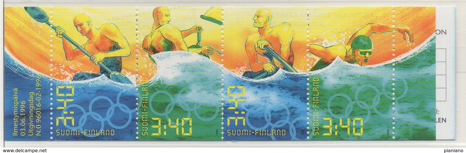 PIA - FINLANDIA -1996 - Centenario Dei Giochi Olimpici - Olimpiadi Di Atlanta  - (Yv C 1313) - Estate 1996: Atlanta