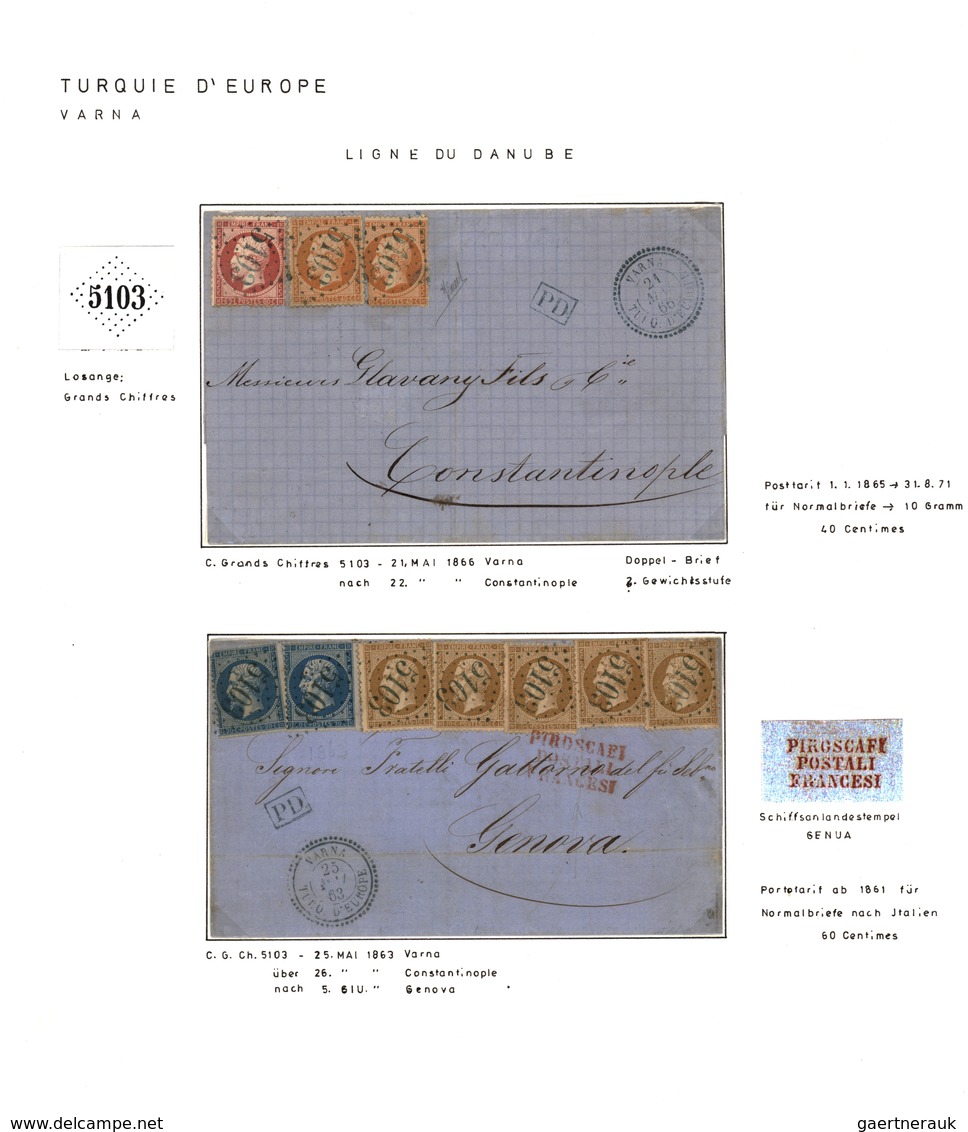 Französische Post In Der Levante: 1850-1900, "TRANSATLANTIC MAIL" & "FRENCH POST OFFICES IN LEVANT" - Otros & Sin Clasificación