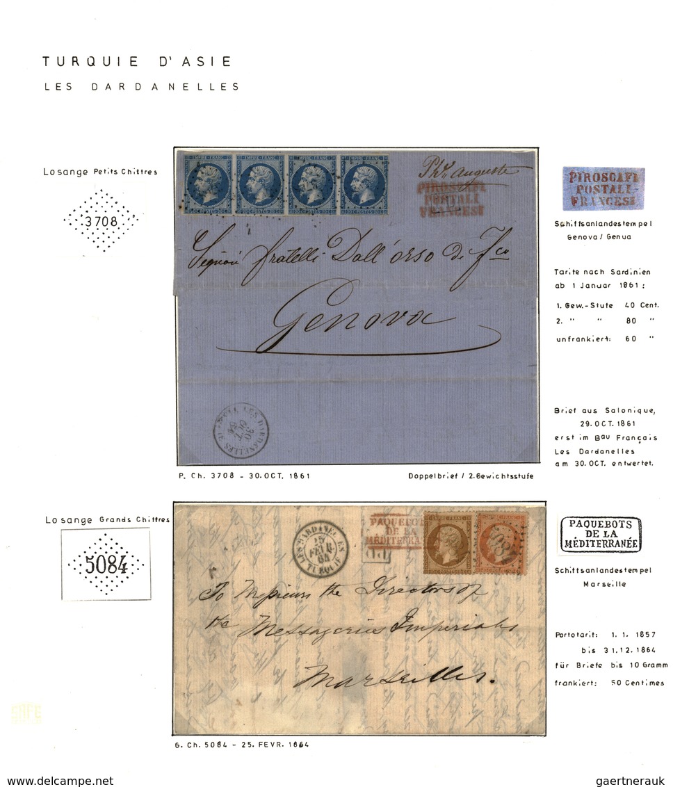 Französische Post In Der Levante: 1850-1900, "TRANSATLANTIC MAIL" & "FRENCH POST OFFICES IN LEVANT" - Altri & Non Classificati