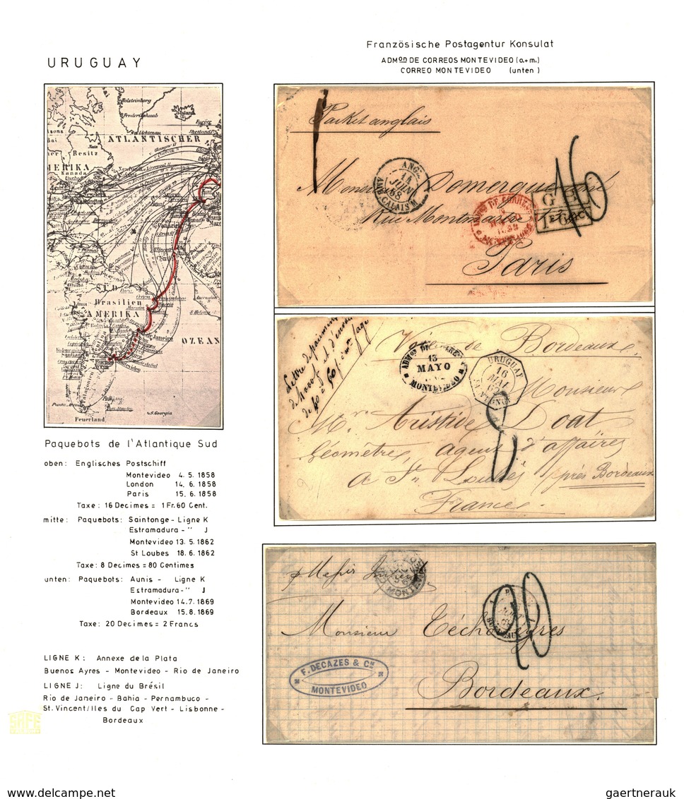 Französische Post in der Levante: 1850-1900, "TRANSATLANTIC MAIL" & "FRENCH POST OFFICES IN LEVANT"