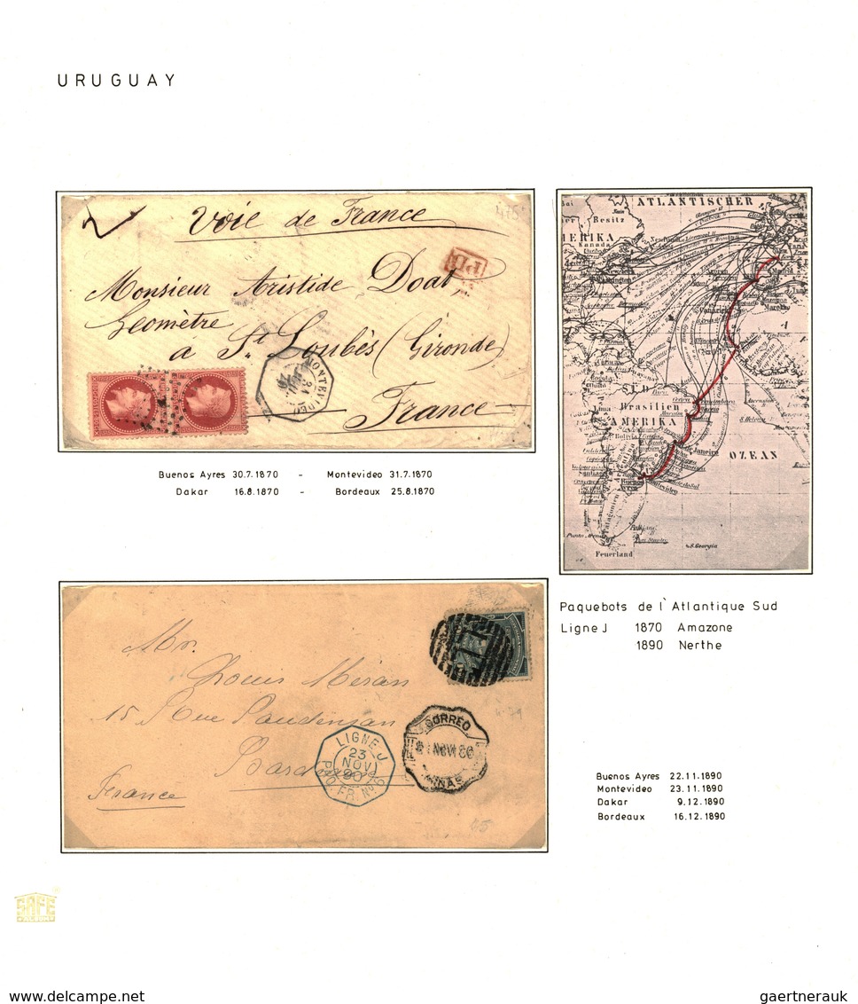 Französische Post in der Levante: 1850-1900, "TRANSATLANTIC MAIL" & "FRENCH POST OFFICES IN LEVANT"