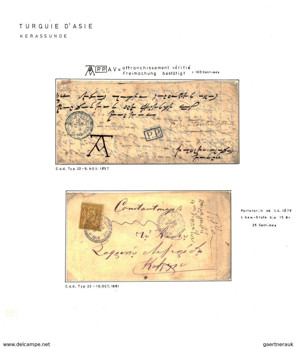 Französische Post in der Levante: 1850-1900, "TRANSATLANTIC MAIL" & "FRENCH POST OFFICES IN LEVANT"