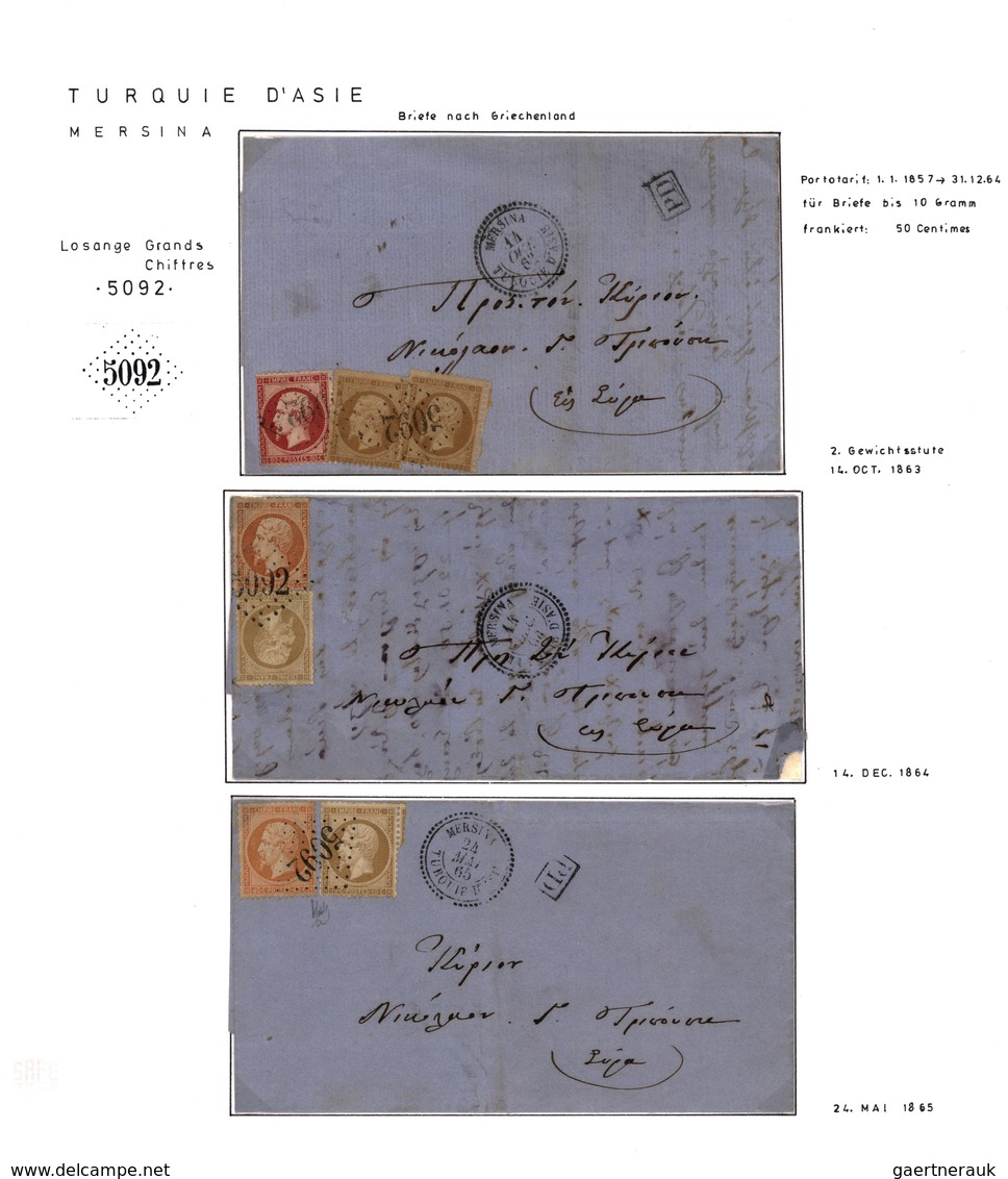 Französische Post in der Levante: 1850-1900, "TRANSATLANTIC MAIL" & "FRENCH POST OFFICES IN LEVANT"