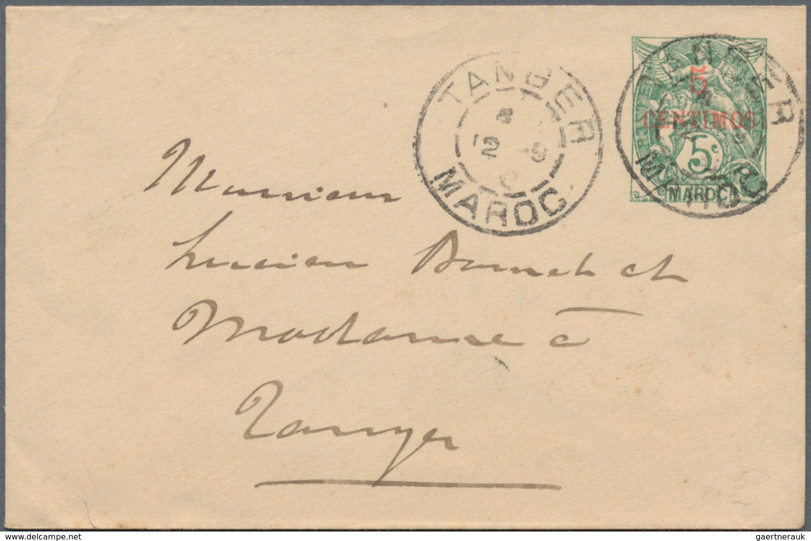 Französische Post In Marokko: 1893/1911 17 Used Postal Stationery Cards, Incl. Doublecards, Letterca - Otros & Sin Clasificación