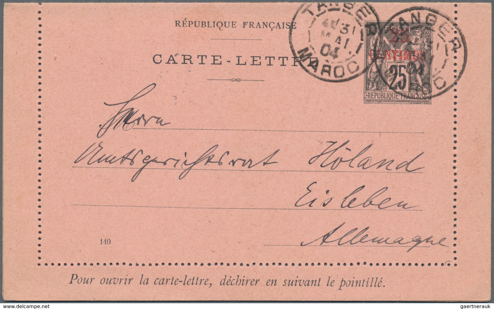 Französische Post In Marokko: 1893/1911 17 Used Postal Stationery Cards, Incl. Doublecards, Letterca - Andere & Zonder Classificatie