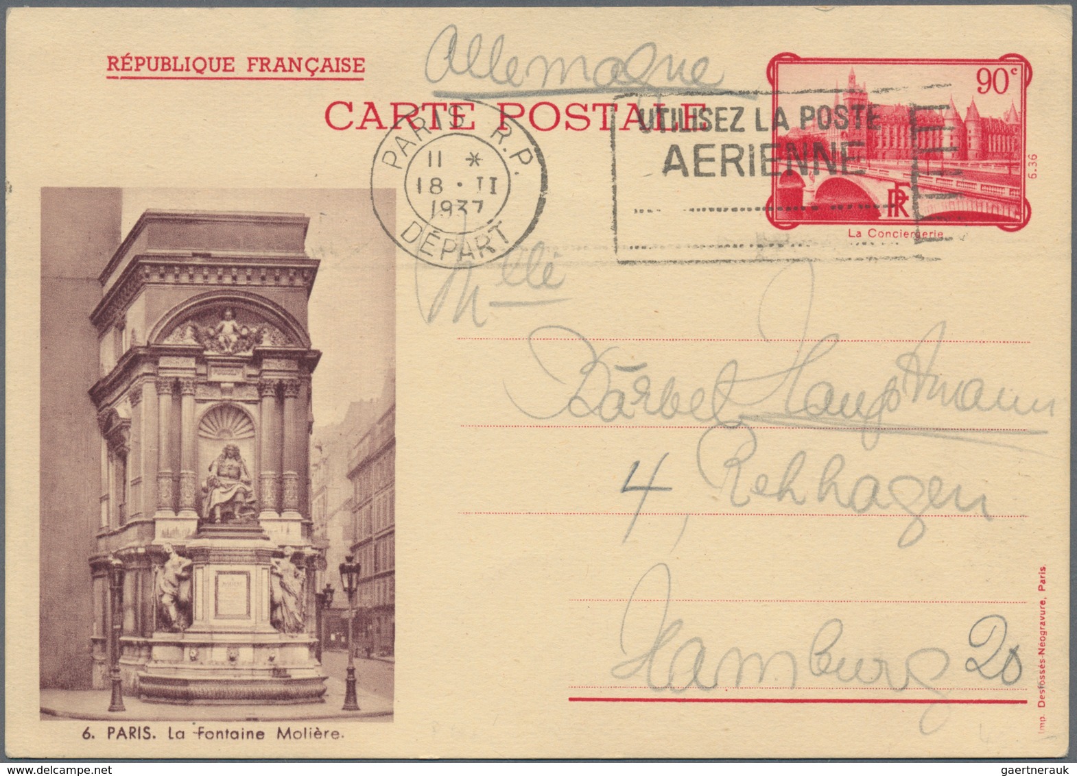 Frankreich - Ganzsachen: 1878/1940 Ca. 120 Mainly Used Postal Stationery, Incl. Postal Stationery Po - Sonstige & Ohne Zuordnung
