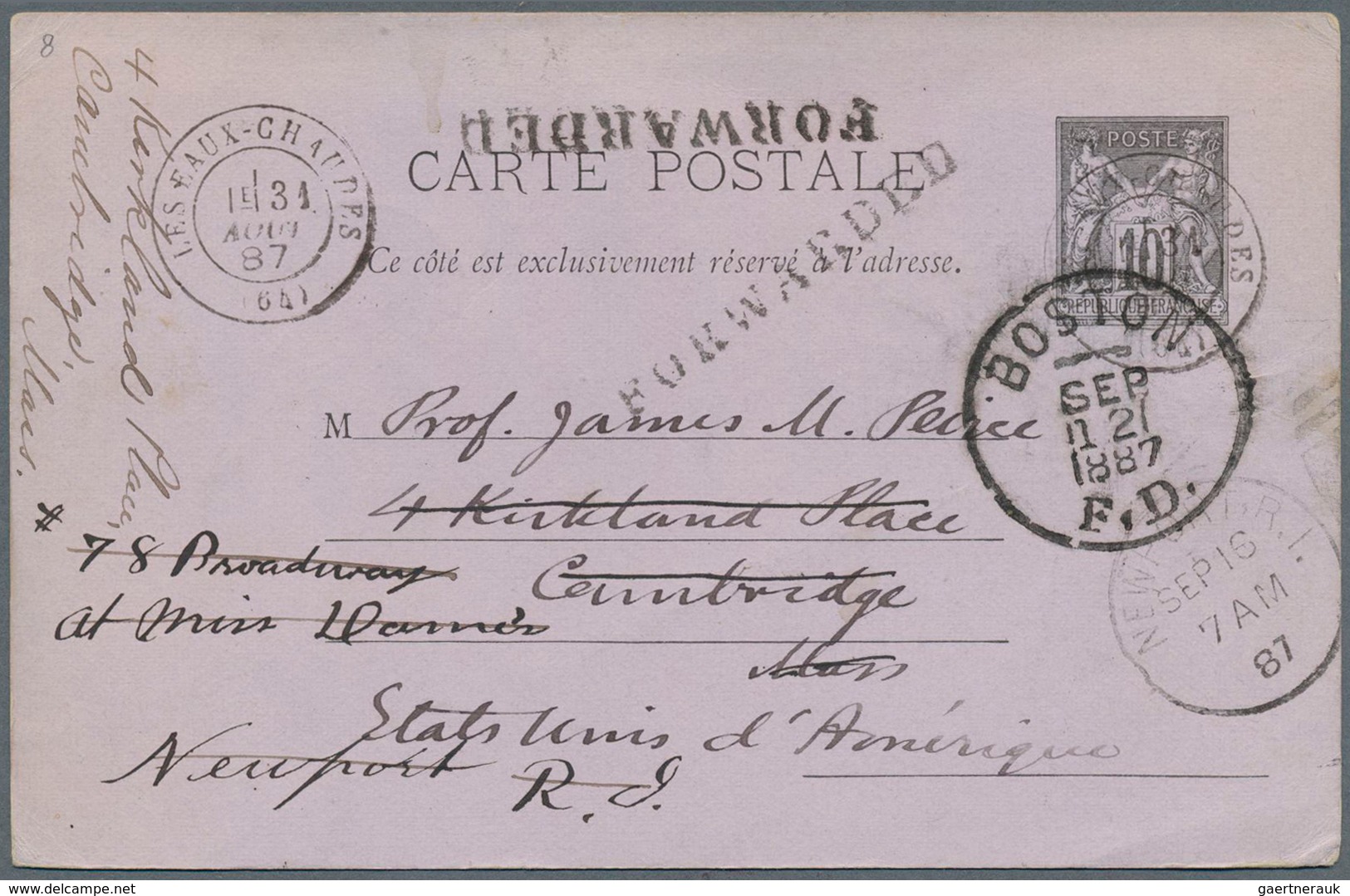 Frankreich - Ganzsachen: 1878/1960 Ca., Comprehensive Collection With Ca. 150 Used Postal Stationeri - Other & Unclassified