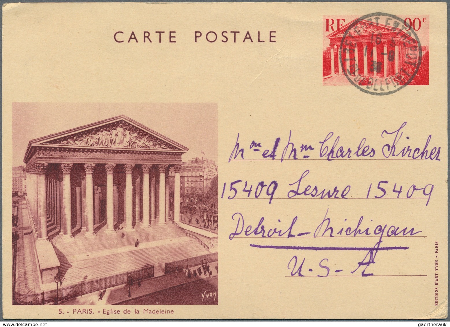 Frankreich - Ganzsachen: 1924/1966, Assortment Of 28 Mainly Used Stationery Cards Incl. Better Comme - Autres & Non Classés