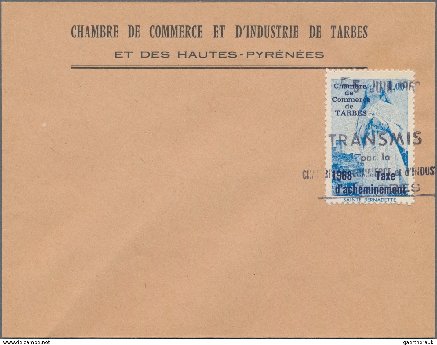 Frankreich - Besonderheiten: 1968, TARBES, POSTAL STRIKE Stamps, Lot With 8 Preprinted Envelopes "Ch - Other & Unclassified