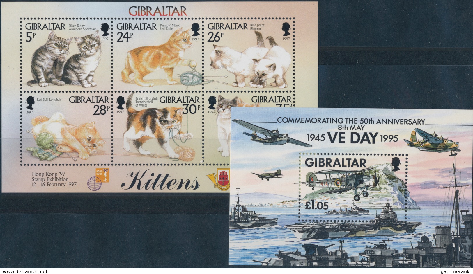 Gibraltar: 1993/1997, Accumulation In A Box With Plenty Of MNH Sets And Souvenir Sheets In Various Q - Gibraltar