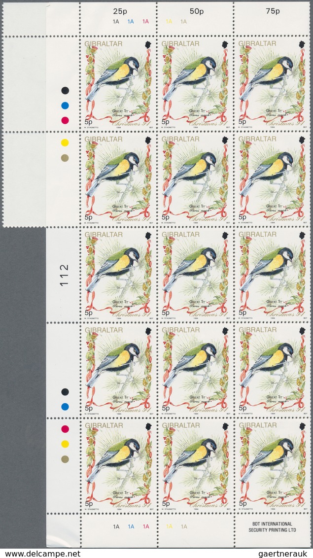 Gibraltar: 1993/1997, accumulation in a box with plenty of MNH sets and souvenir sheets in various q