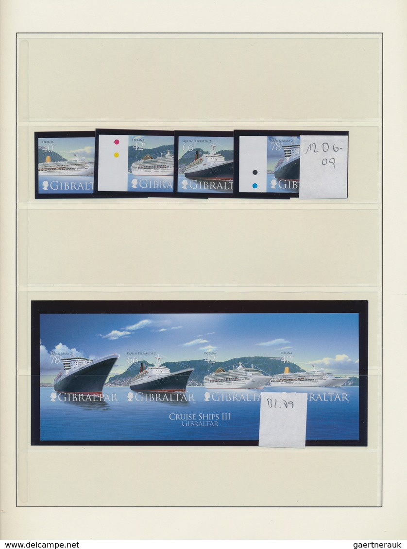 Gibraltar: 2001/2010. An Unusual Collection With IMPERFORATE Issues, Mint, Nh, Some Of Which, To Our - Gibilterra