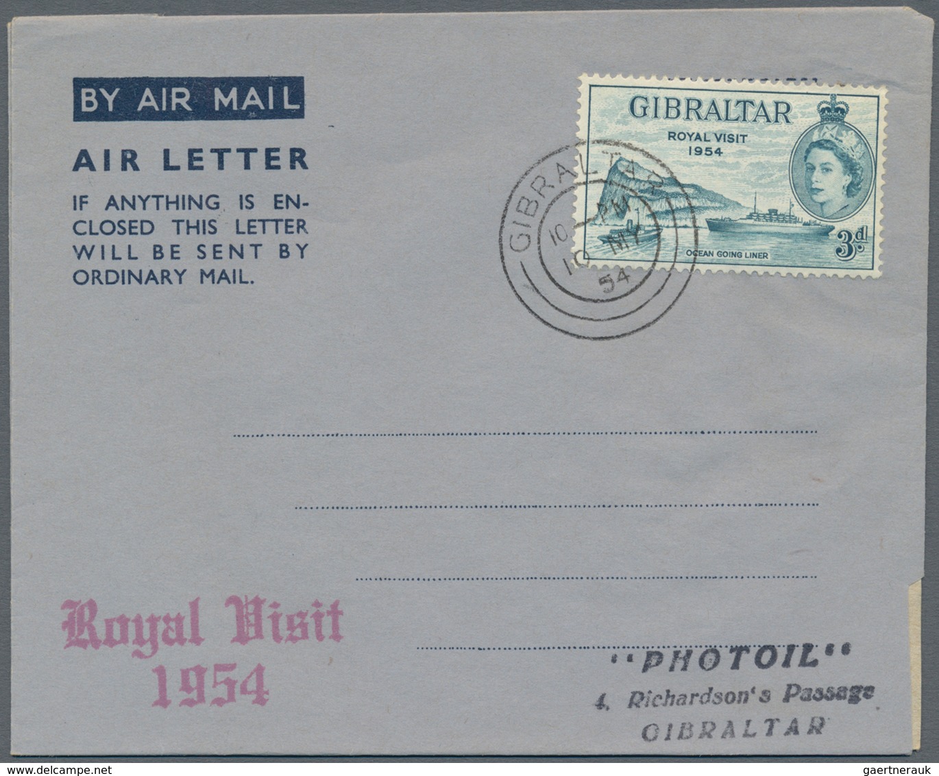 Gibraltar - Ganzsachen: 1954/98 AEROGRAMMES Accumulation Of Ca. 421 Unused/used/CTO Airletter With D - Gibraltar