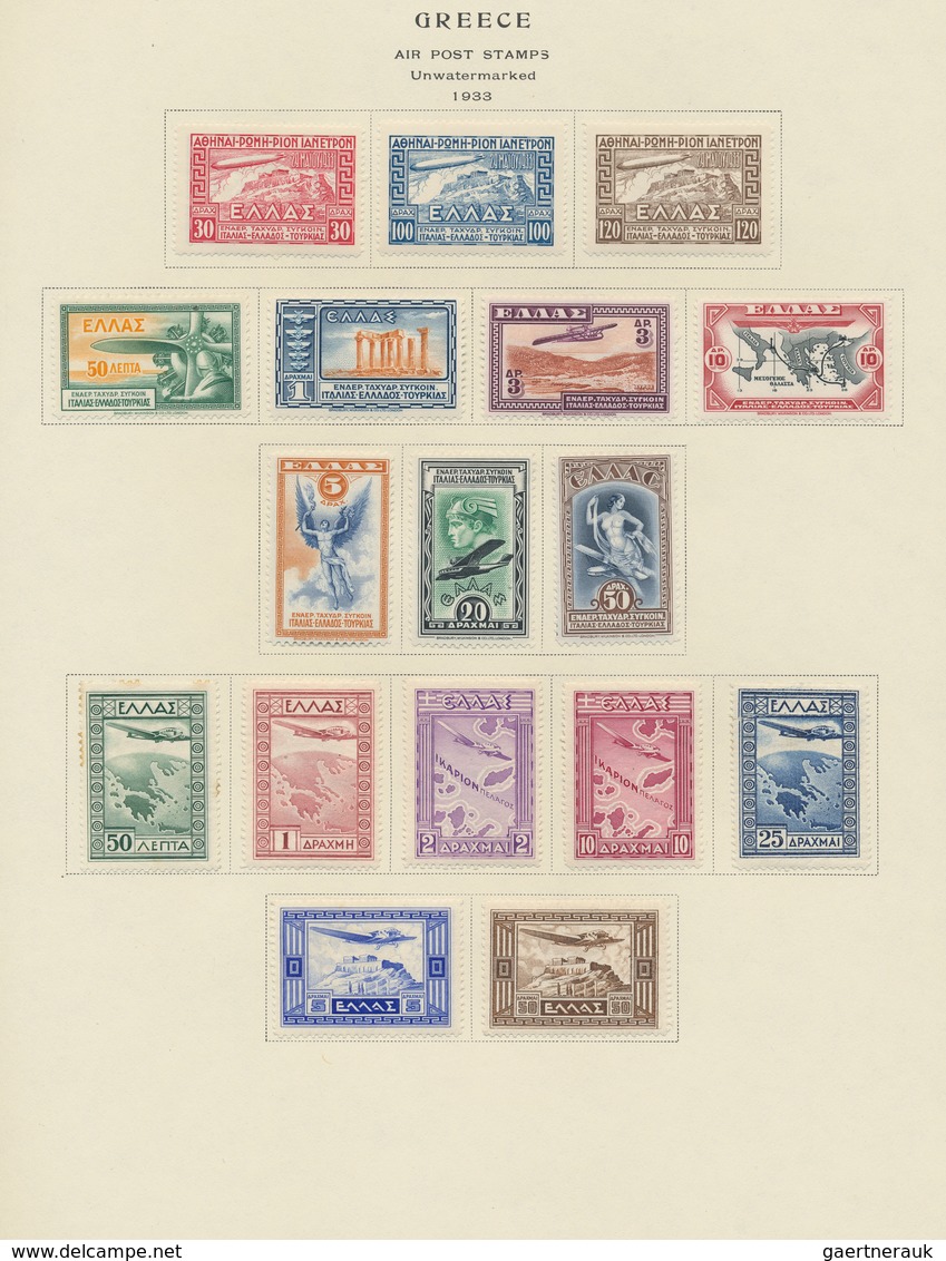 Griechenland: 1861/1980 (ca.), a splendid mint and used collection in a Scott album, from some Herme