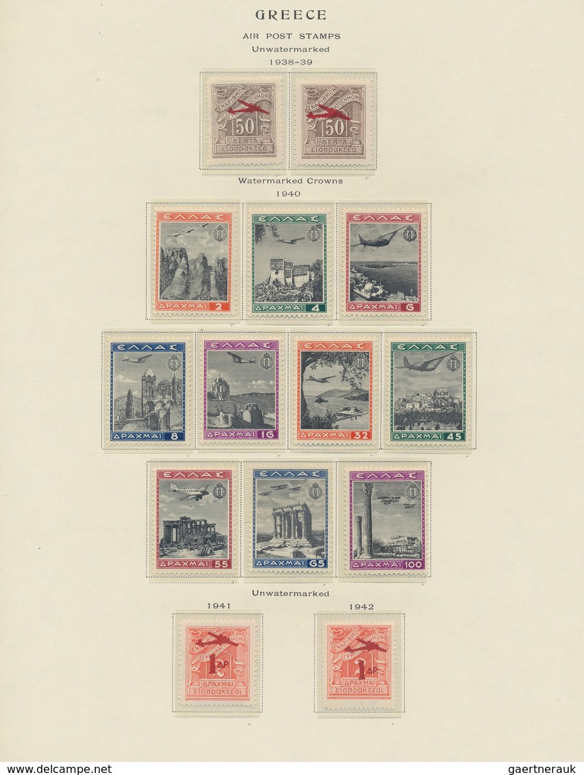 Griechenland: 1861/1980 (ca.), a splendid mint and used collection in a Scott album, from some Herme