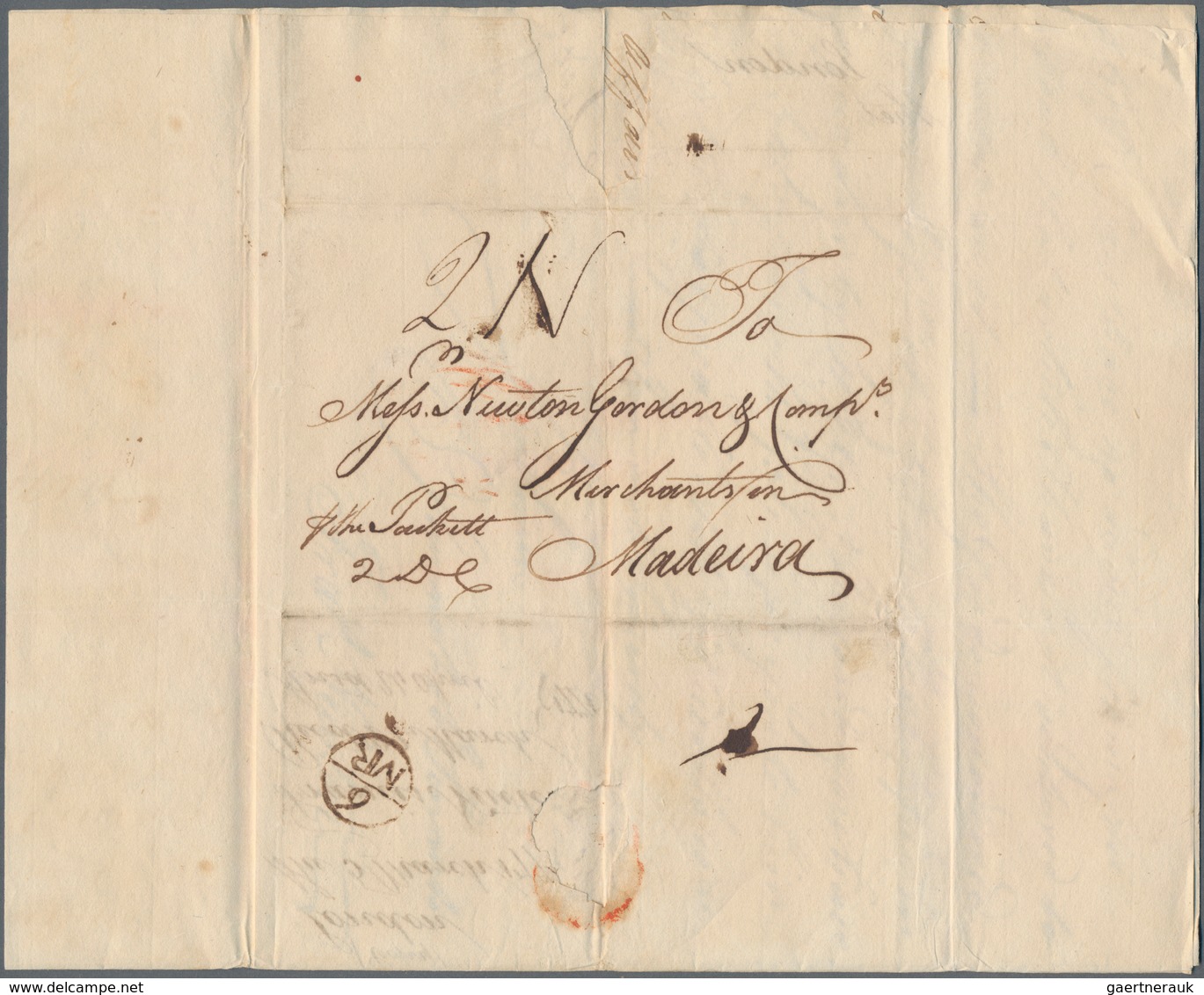 Großbritannien - Vorphilatelie: 1766/1787 (Ca.), Lot Of Apprx. 90 Letters To Madeira, Some With Bish - ...-1840 Prephilately