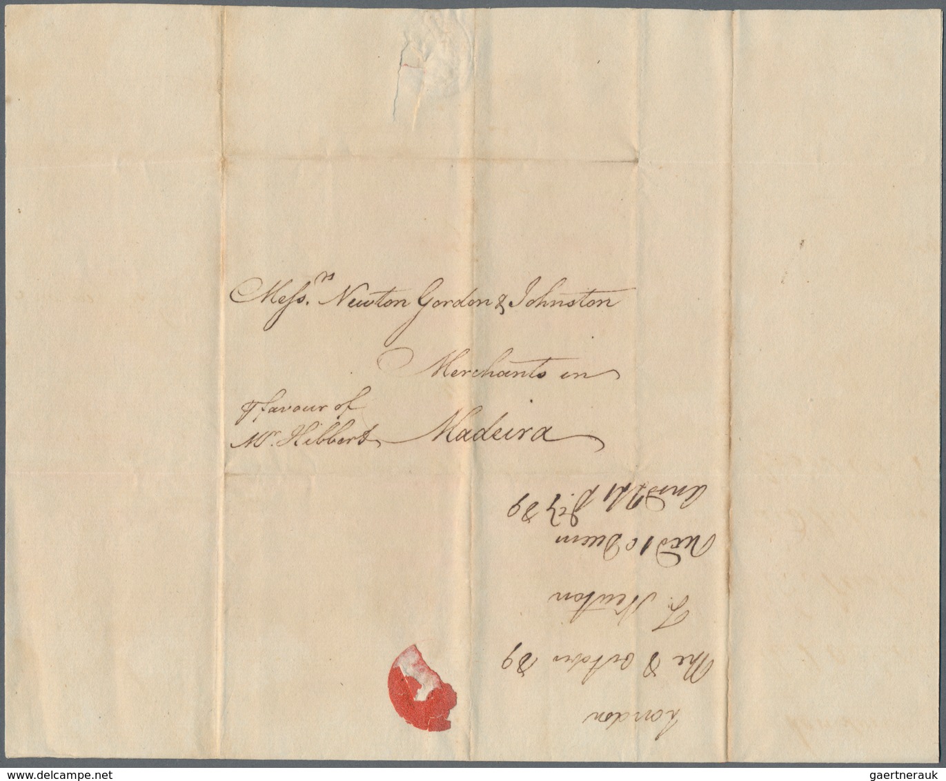 Großbritannien - Vorphilatelie: 1766/1787 (Ca.), Lot Of Apprx. 90 Letters To Madeira, Some With Bish - ...-1840 Vorläufer