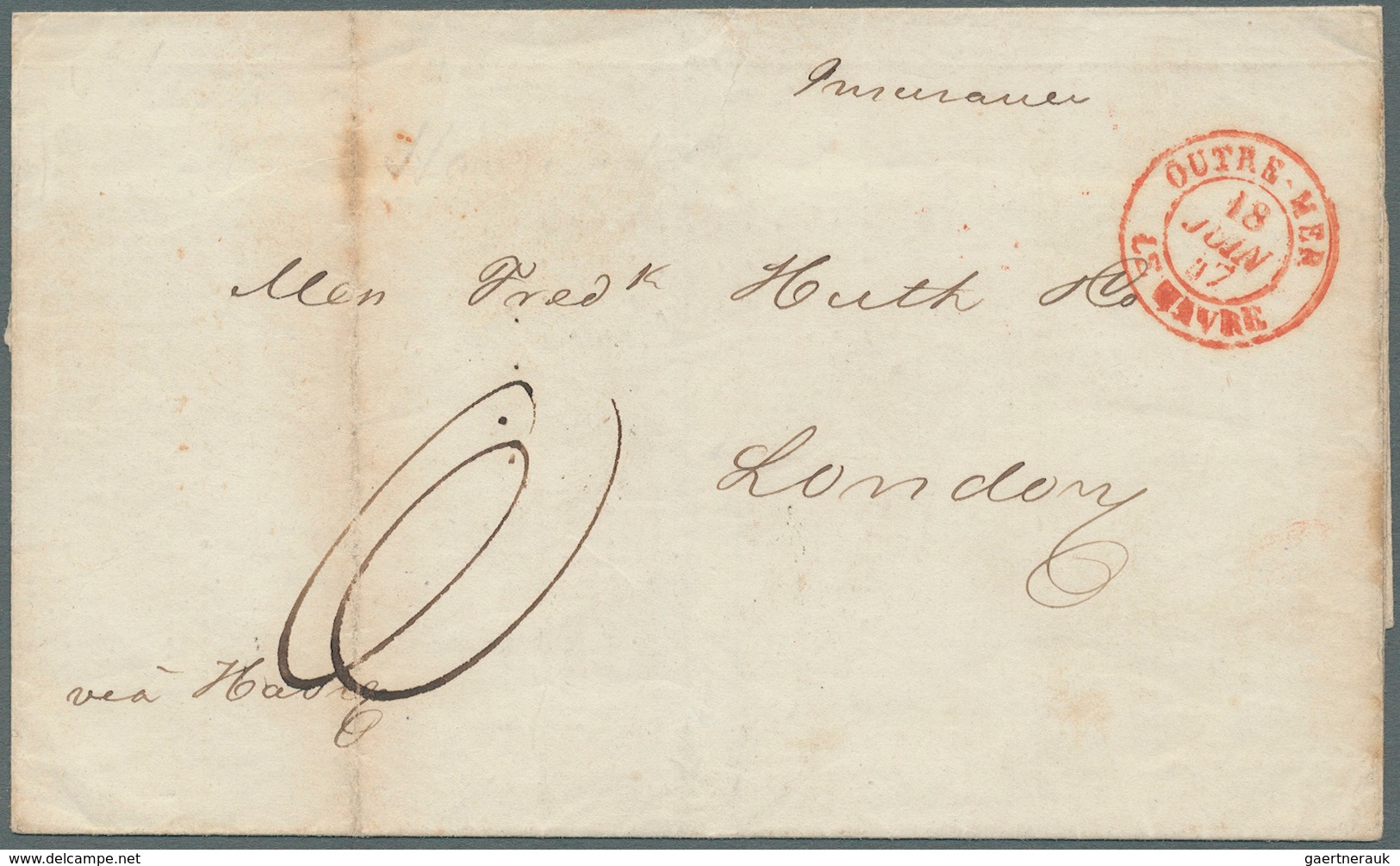 Großbritannien - Vorphilatelie: 1791/1850 Ca., 360 Early Covers With A Great Variety Of Cancellation - ...-1840 Prephilately