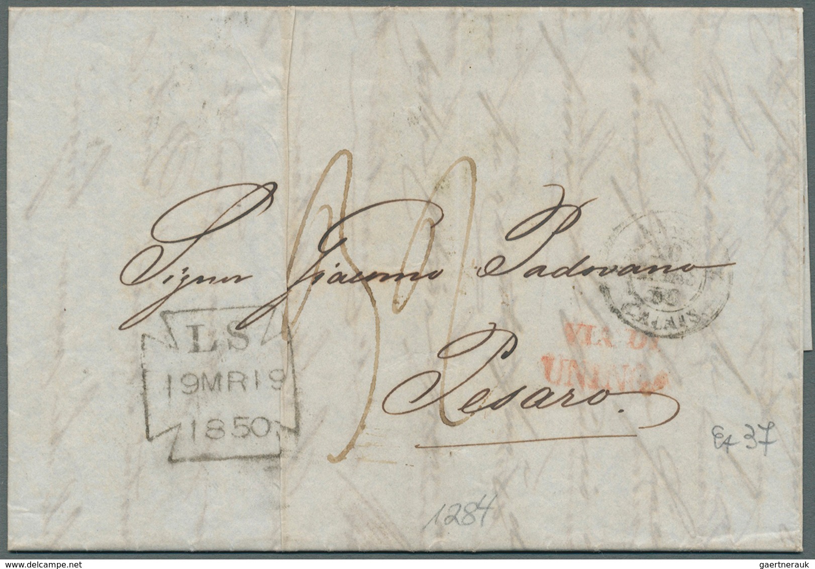 Großbritannien - Vorphilatelie: 1791/1850 ca., 360 early covers with a great variety of cancellation