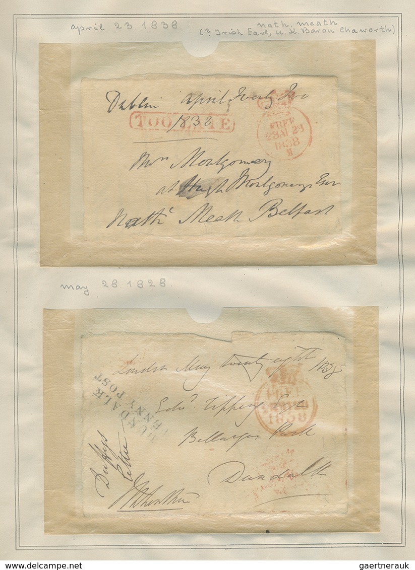 Großbritannien - Vorphilatelie: 1838/1839, HOUSE OF COMMONS, Collection Of 120 Fronts Of Covers Ex 1 - ...-1840 Préphilatélie