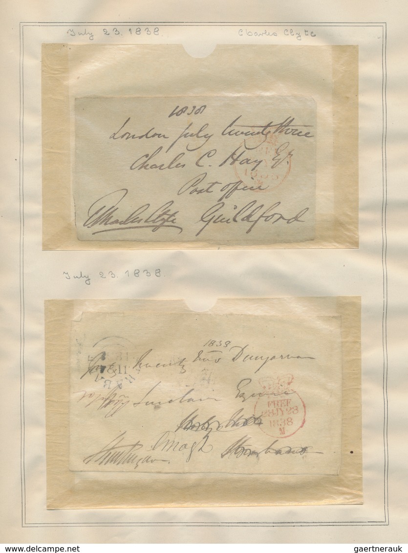 Großbritannien - Vorphilatelie: 1838/1839, HOUSE OF COMMONS, Collection Of 120 Fronts Of Covers Ex 1 - ...-1840 Vorläufer