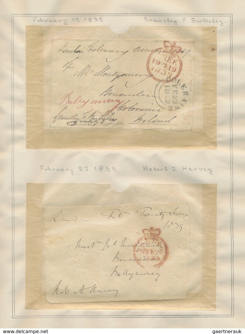 Großbritannien - Vorphilatelie: 1838/1839, HOUSE OF COMMONS, Collection Of 120 Fronts Of Covers Ex 1 - ...-1840 Préphilatélie