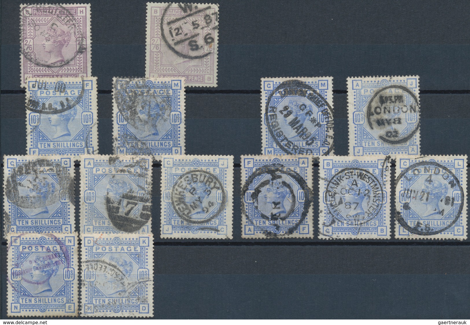 Großbritannien: 1840/1890 (ca.), Valuable Accumulation Of Mainly QV Issues (plus Some Following Peri - Autres & Non Classés