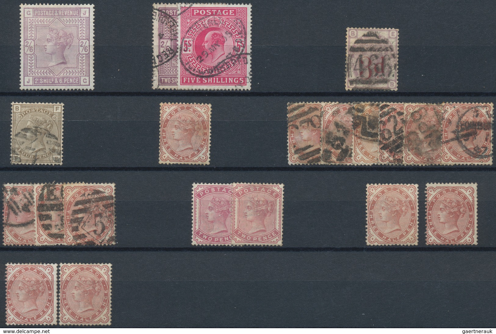 Großbritannien: 1840/1910 (ca.), Used And Mint Accumulation On Stockcards With Plenty Of Material, B - Otros & Sin Clasificación