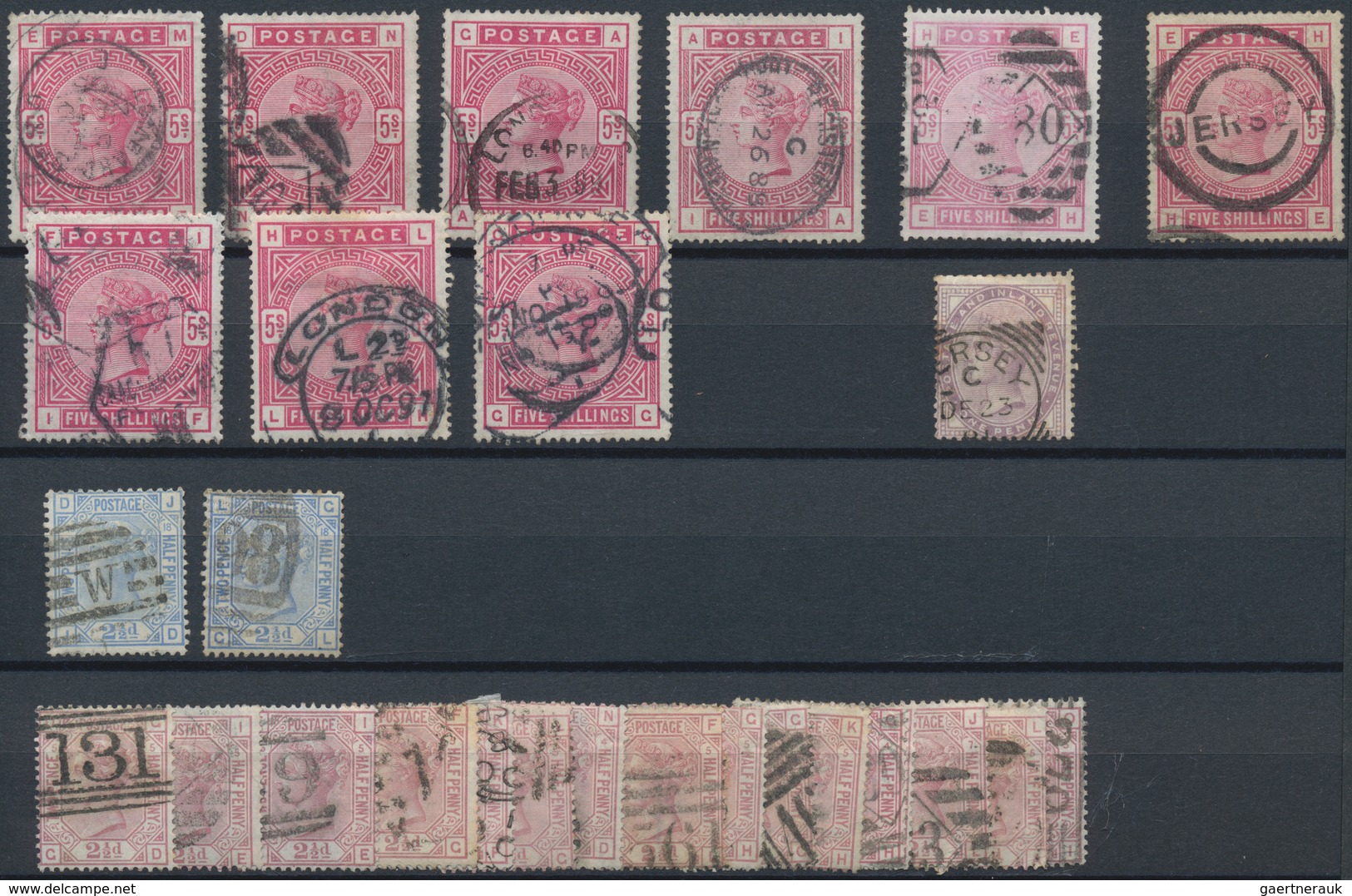 Großbritannien: 1840/1910 (ca.), Used And Mint Accumulation On Stockcards With Plenty Of Material, B - Otros & Sin Clasificación