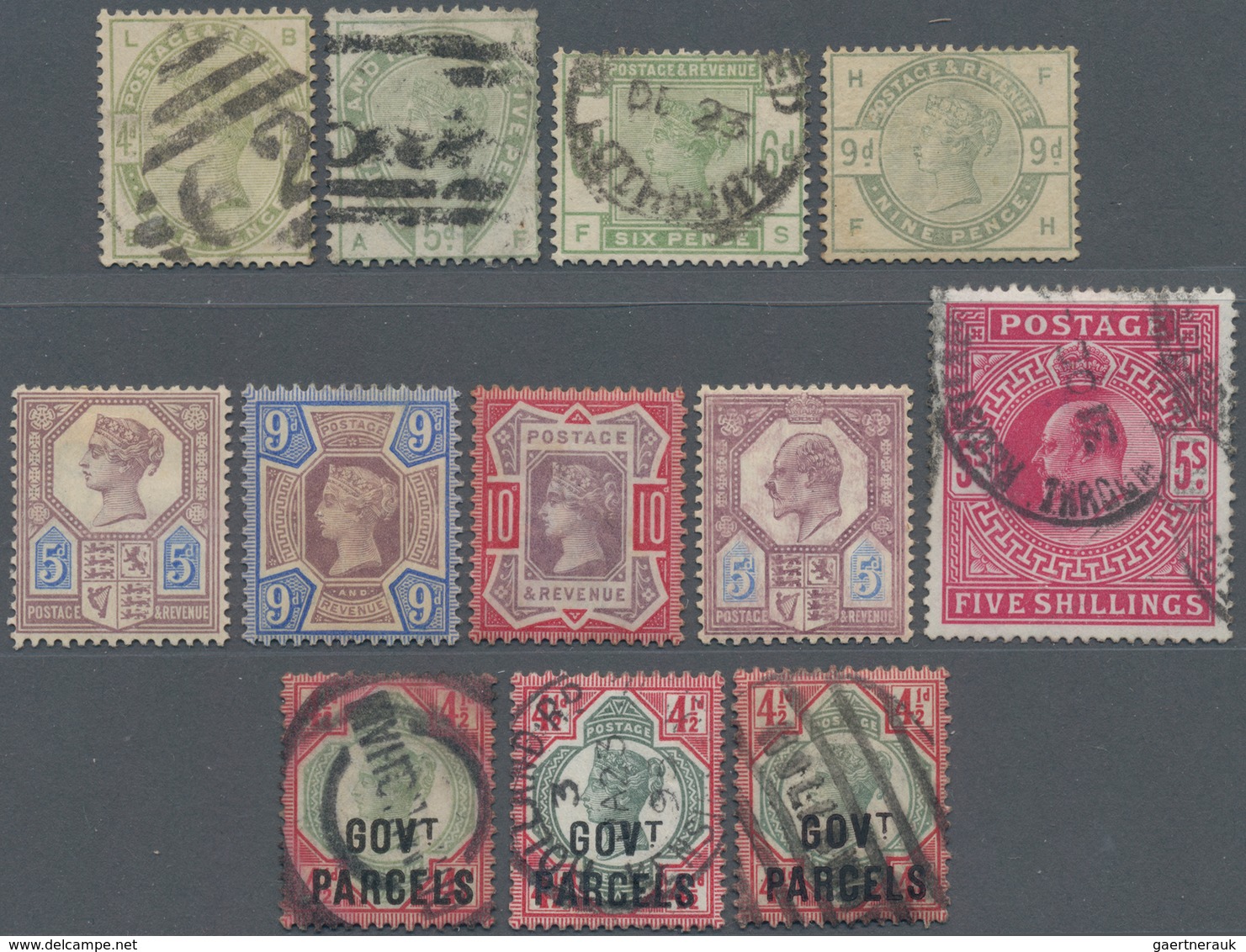 Großbritannien: 1840/1925 (ca.), Accumulation On Stockcards With Majority In The Pre-1910 QV/KEVII I - Autres & Non Classés