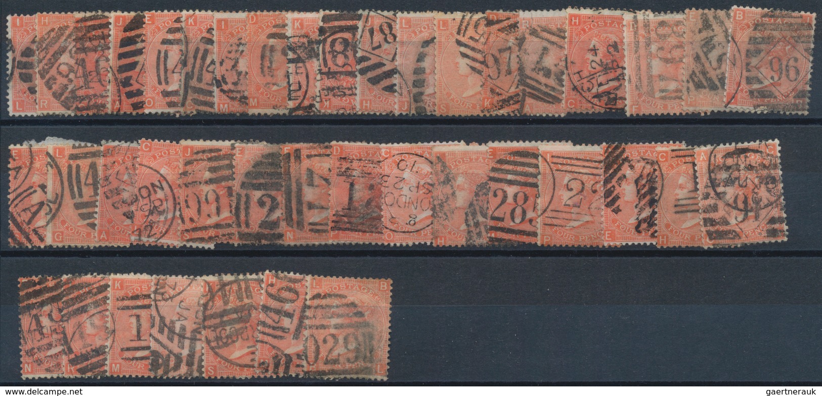 Großbritannien: 1840/1940 (ca.), Mainly Up To 1910, Used And Mint Accumulation On Stockcards With Pl - Other & Unclassified