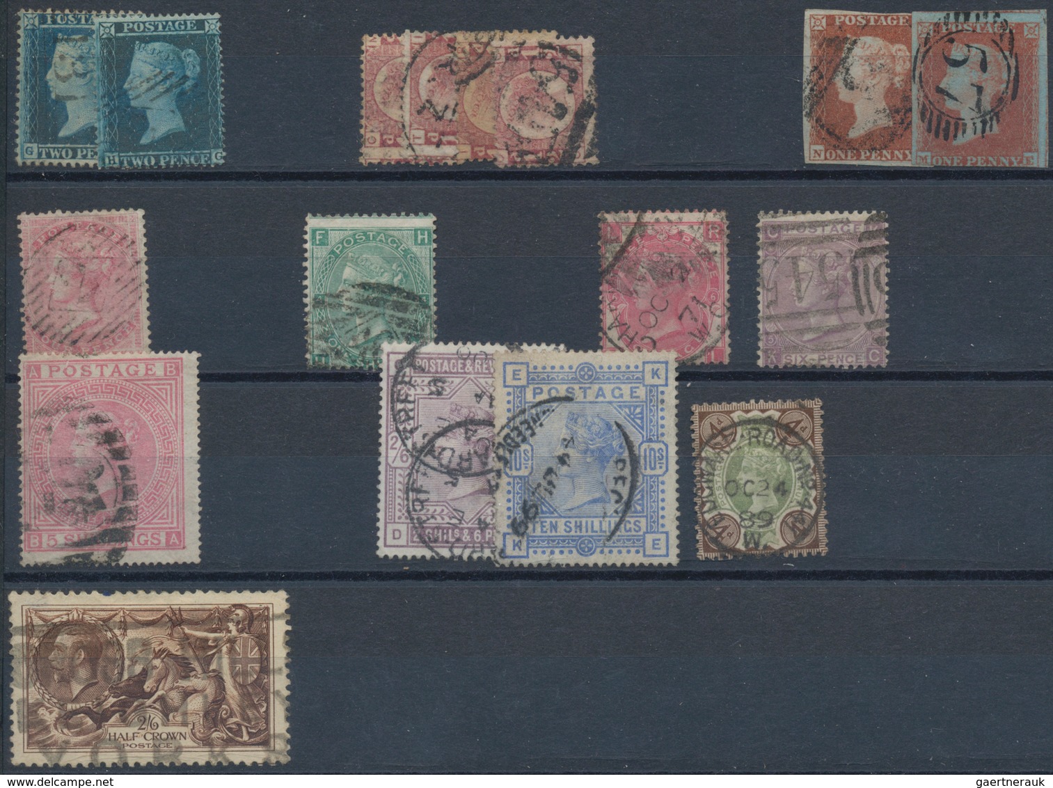 Großbritannien: 1840/1940 (ca.), Mainly Up To 1910, Used And Mint Accumulation On Stockcards With Pl - Autres & Non Classés