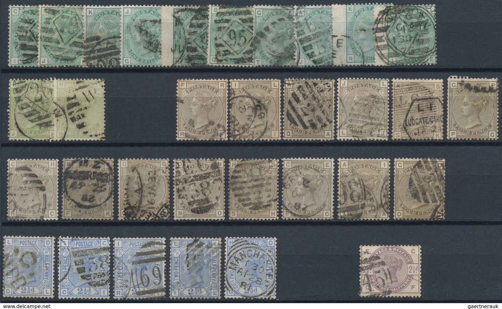 Großbritannien: 1841/1910 (ca.), Used And Mint Accumulation On Stockcards With Plenty Of Material, B - Otros & Sin Clasificación