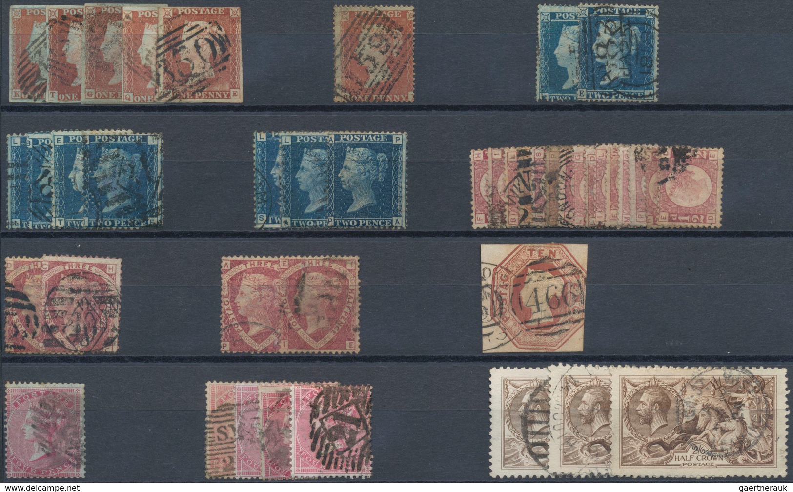 Großbritannien: 1841/1910 (ca.), Used And Mint Accumulation On Stockcards With Plenty Of Material, B - Other & Unclassified