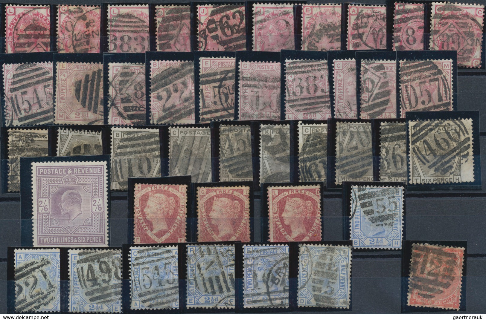 Großbritannien: 1841/1910 (ca.), Used And Mint Accumulation On Stockcards With Plenty Of Material, B - Autres & Non Classés