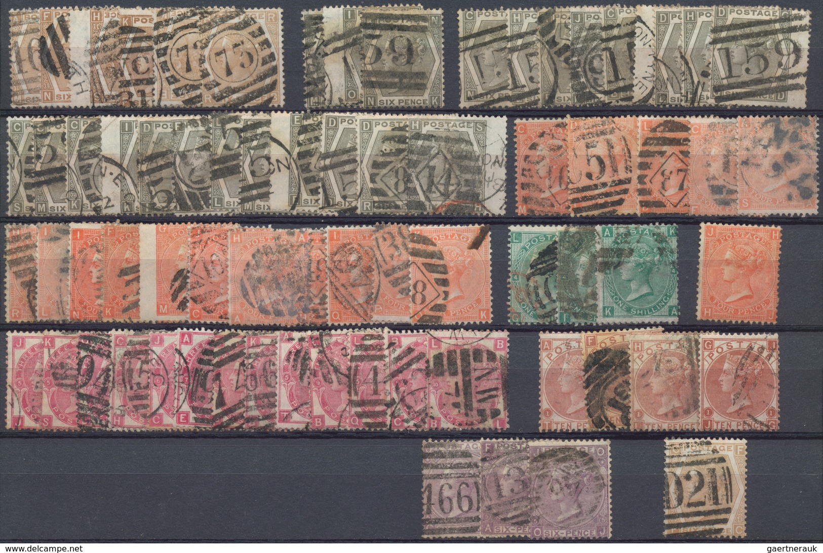 Großbritannien: 1841/1910 (ca.), Used And Mint Accumulation On Stockcards With Plenty Of Material, B - Other & Unclassified