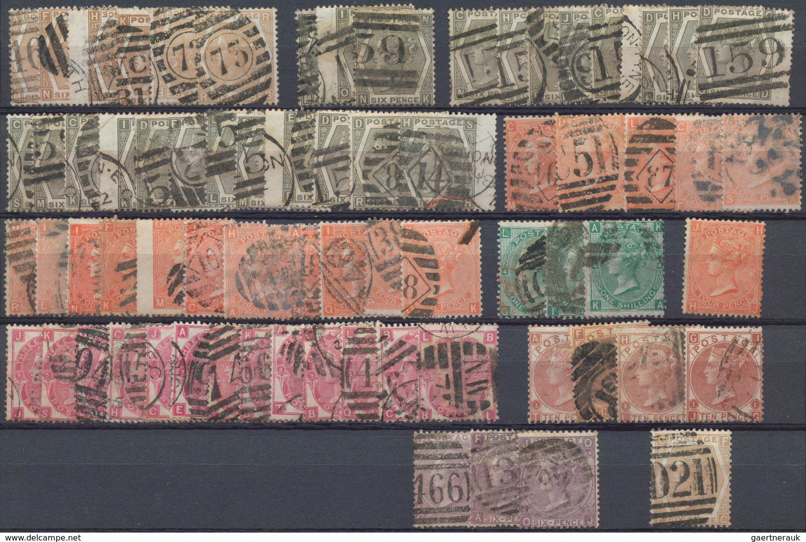 Großbritannien: 1841/1910 (ca.), Used And Mint Accumulation On Stockcards With Plenty Of Material, B - Andere & Zonder Classificatie