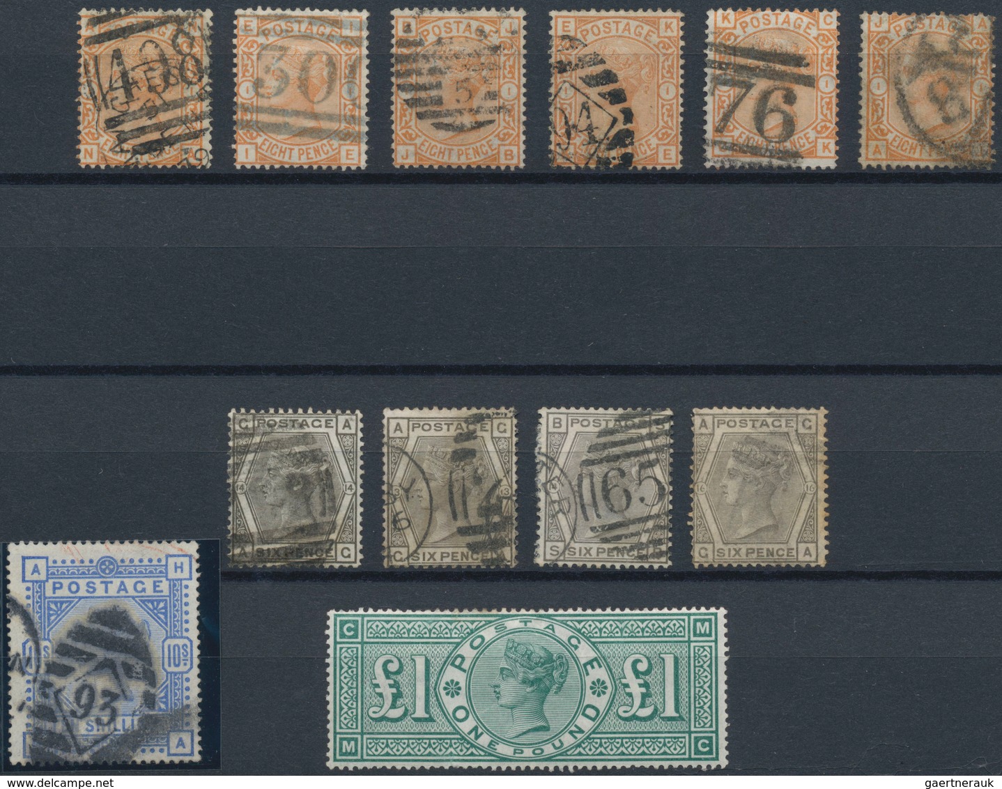 Großbritannien: 1841/1910 (ca.), Used And Mint Accumulation On Stockcards With Plenty Of Material, B - Otros & Sin Clasificación