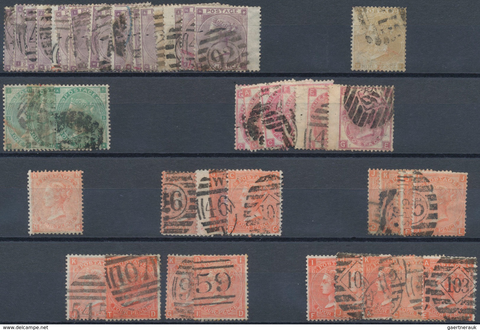 Großbritannien: 1841/1910 (ca.), Used And Mint Accumulation On Stockcards With Plenty Of Material, B - Other & Unclassified