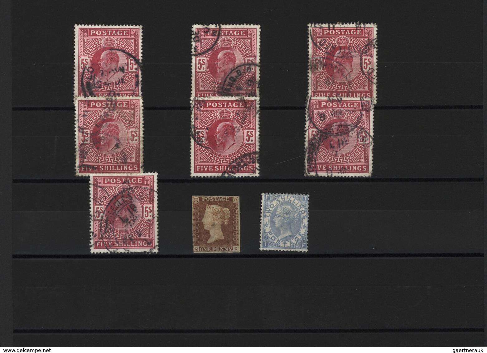 Großbritannien: 1841/1910 (ca.), Used And Mint Accumulation On Stockcards With Plenty Of Material, B - Otros & Sin Clasificación