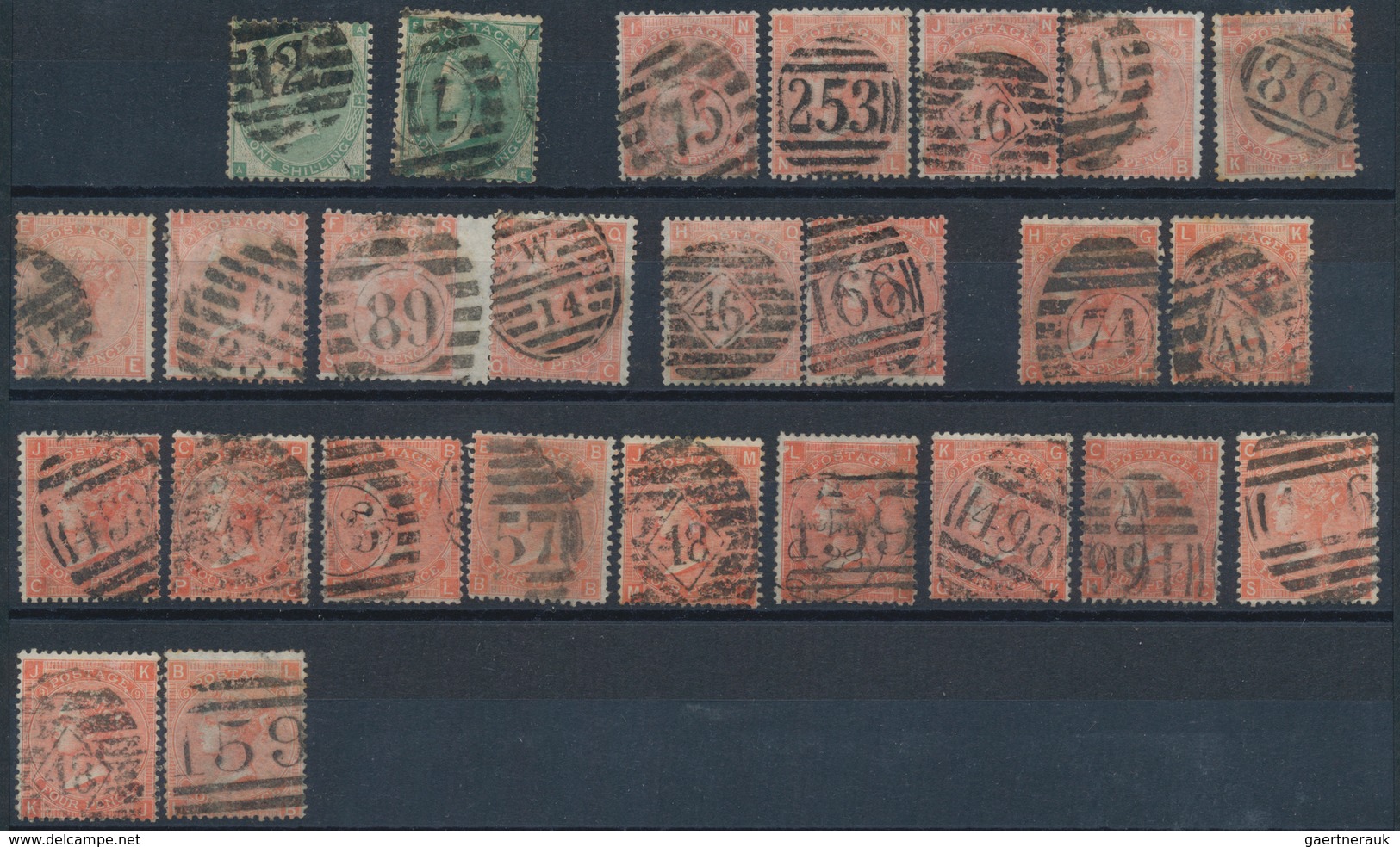 Großbritannien: 1841/1940 (ca.), Mainly Up To 1910, Used And Mint Accumulation On Stockcards With Pl - Other & Unclassified