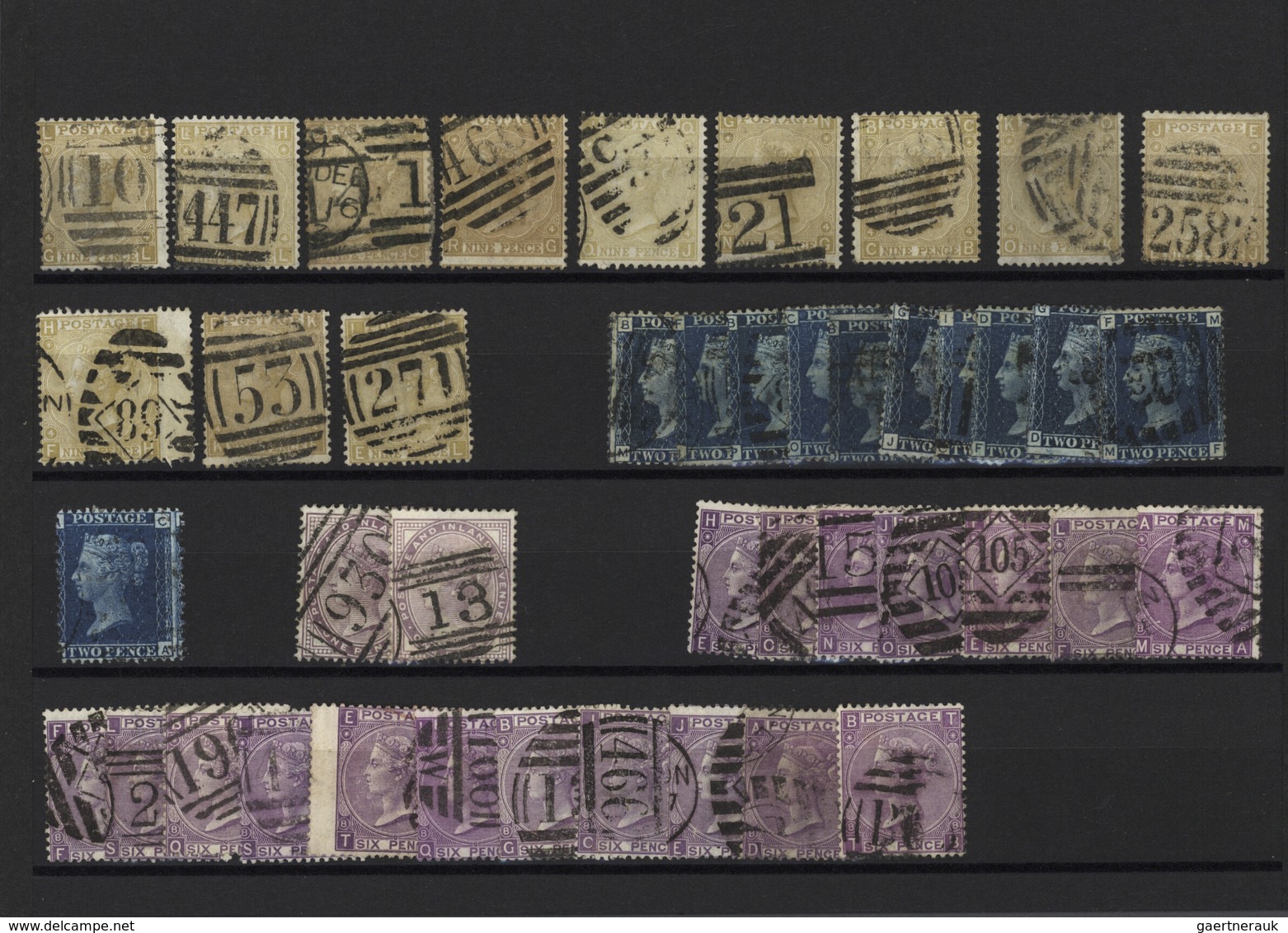 Großbritannien: 1841/1940 (ca.), Mainly Up To 1910, Used And Mint Accumulation On Stockcards With Pl - Andere & Zonder Classificatie