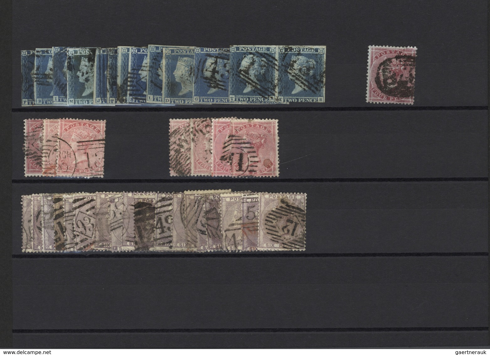 Großbritannien: 1841/1940 (ca.), Mainly Up To 1910, Used And Mint Accumulation On Stockcards With Pl - Sonstige & Ohne Zuordnung
