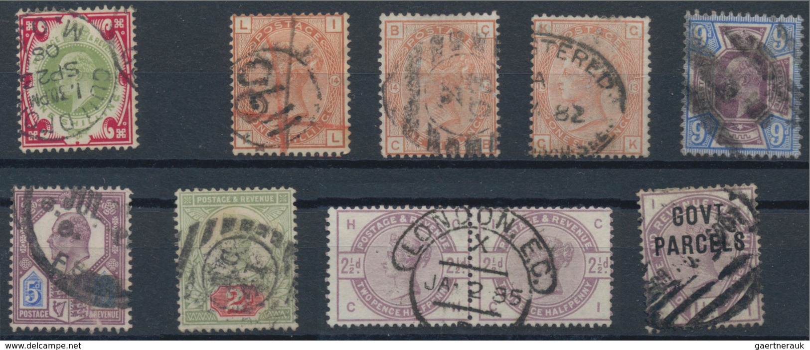 Großbritannien: 1841/1940 (ca.), Mainly Up To 1910, Used And Mint Accumulation On Stockcards With Pl - Otros & Sin Clasificación