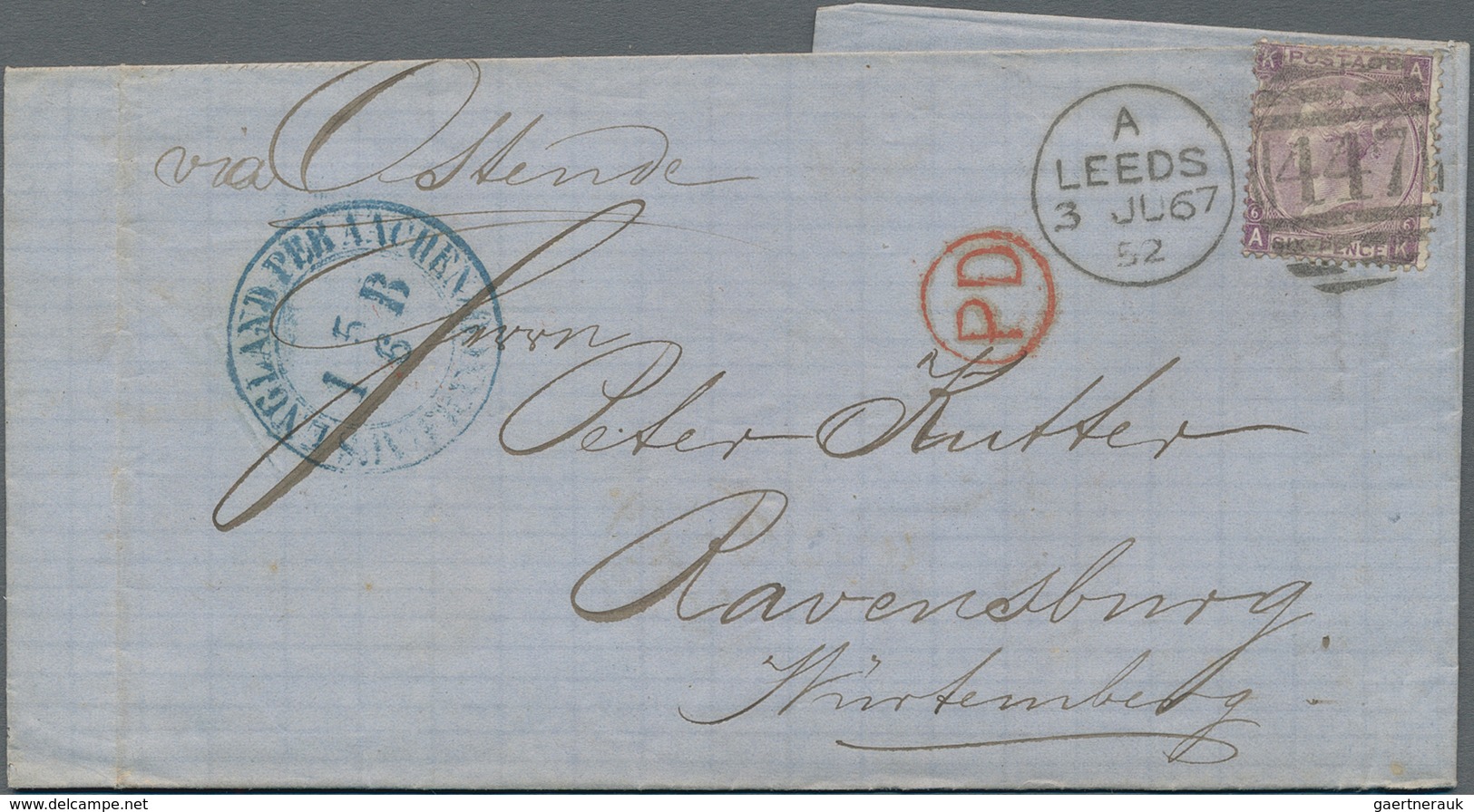 Großbritannien: 1848/1940 (ca.), Lot Of 13 Items, Varied Condition, E.g. Stampless Letter 1848 To An - Other & Unclassified