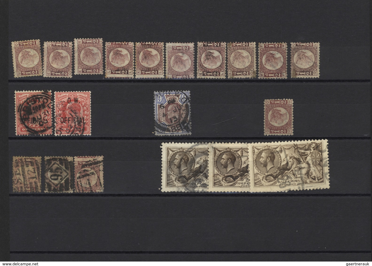 Großbritannien: 1850/1910 (ca.), Used And Mint Accumulation On Stockcards With Plenty Of Material, B - Otros & Sin Clasificación