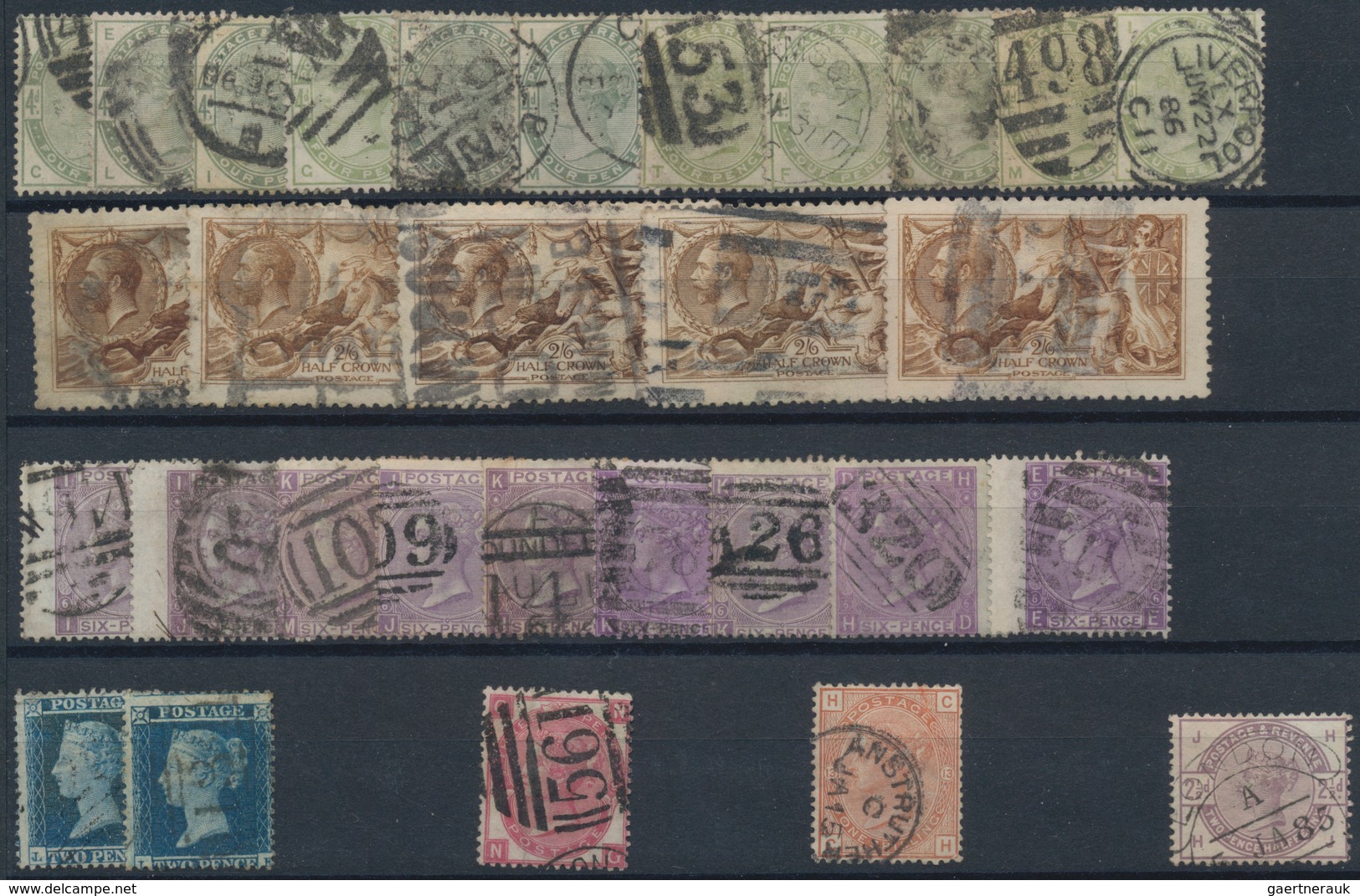 Großbritannien: 1850/1910 (ca.), Used And Mint Accumulation On Stockcards With Plenty Of Material, B - Other & Unclassified