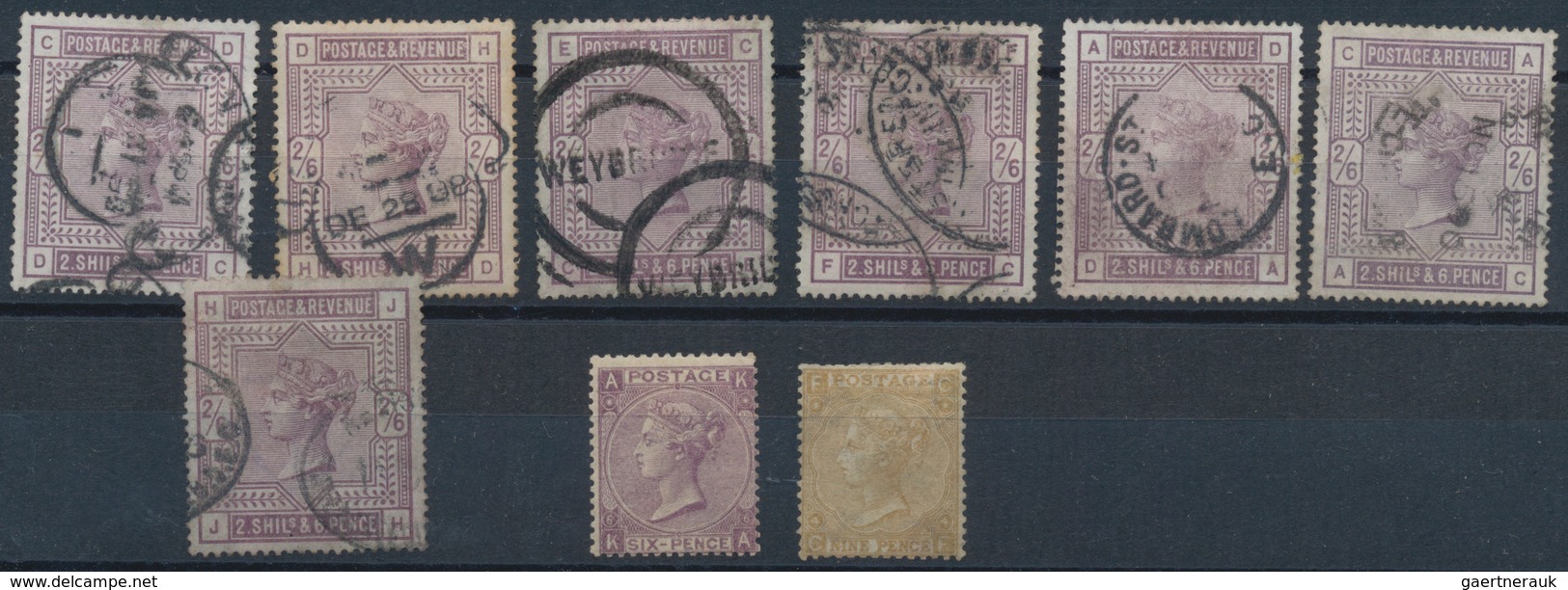 Großbritannien: 1850/1940 (ca.), Mainly Up To 1910, Used And Mint Accumulation On Stockcards With Pl - Altri & Non Classificati